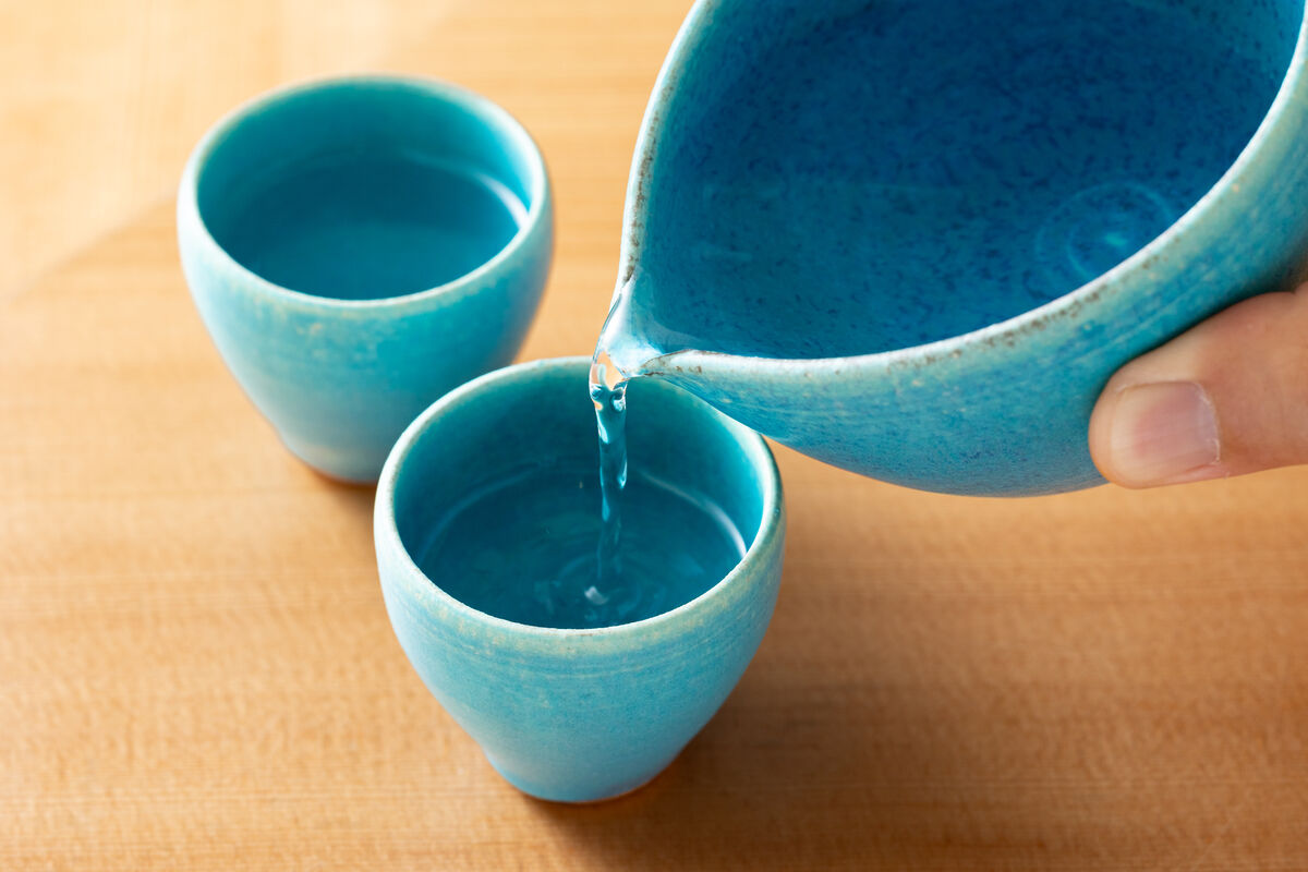 Sake at Sushi aoba, a hidden sushi restaurant in Kagurazaka